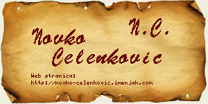 Novko Čelenković vizit kartica